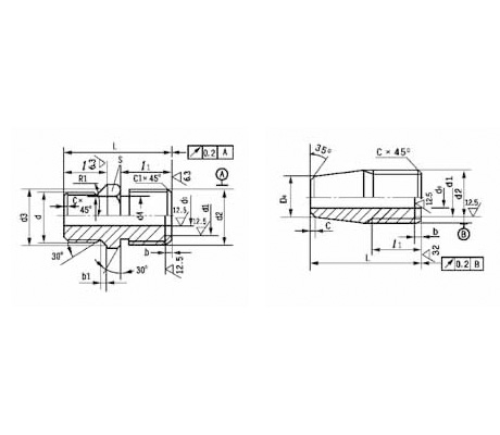 雙向接頭體、焊接接頭體 錐密封鋼絲（及棉線）編織膠管總